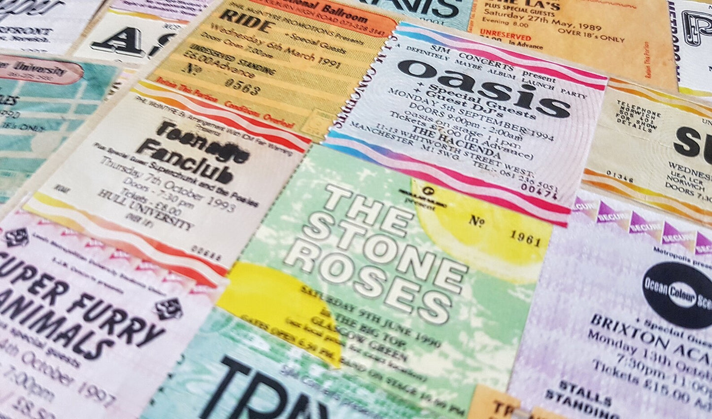 britpop bands concert poster
