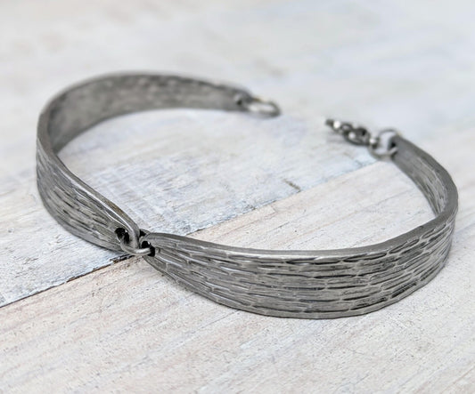 Stainless Steel Patterend Handmade Bracelet