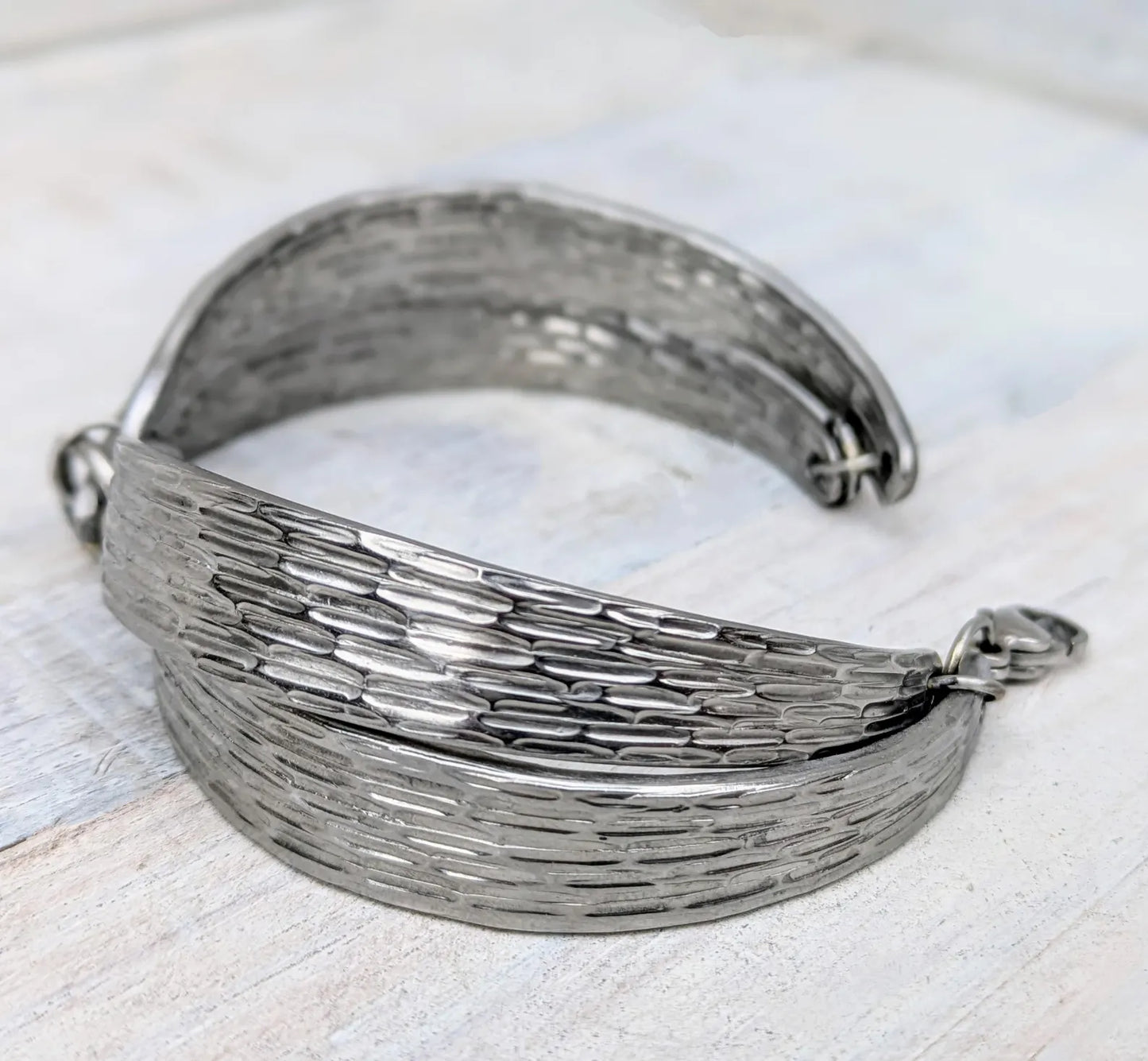 Stainless Steel Patterend Handmade Bracelet