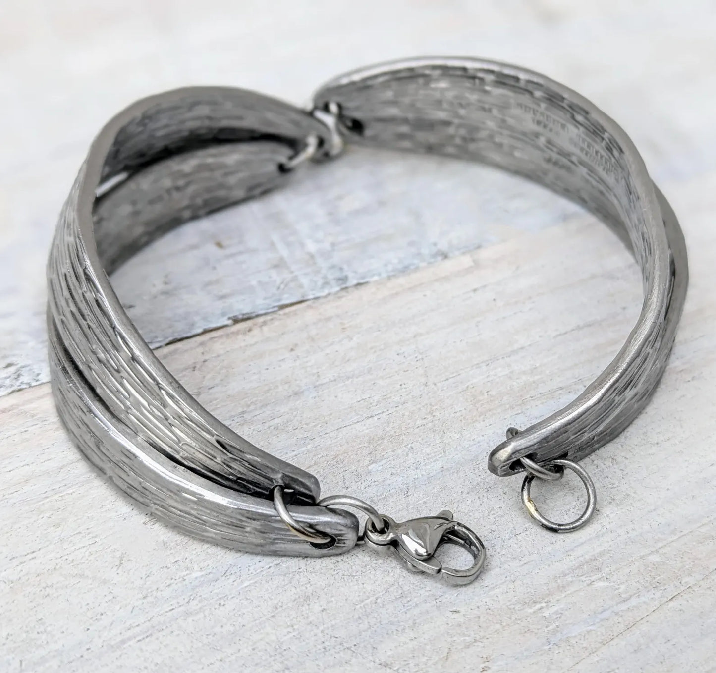 Stainless Steel Patterend Handmade Bracelet