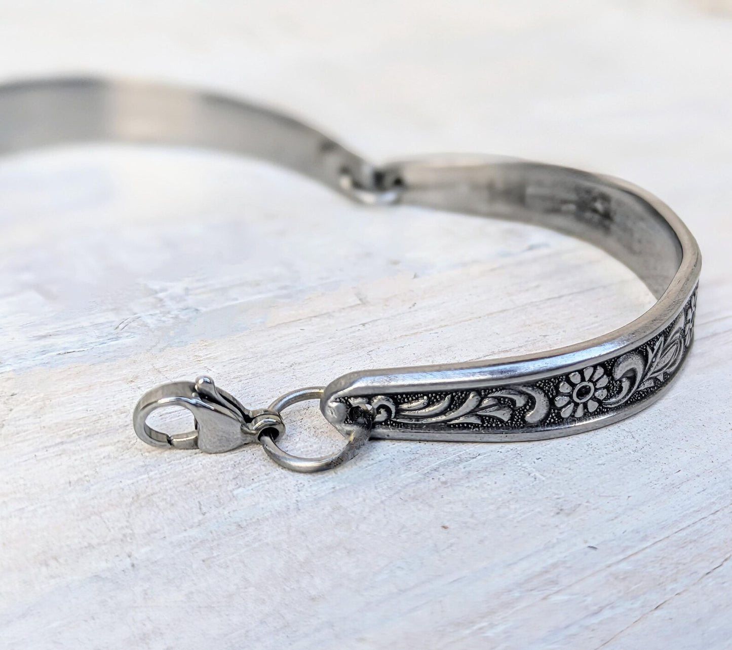 Stainless Steel Floral Handmade Bracelet