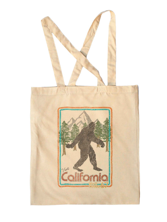 Big foot Sasquatch Retro Vintage Tote Shopping Bag