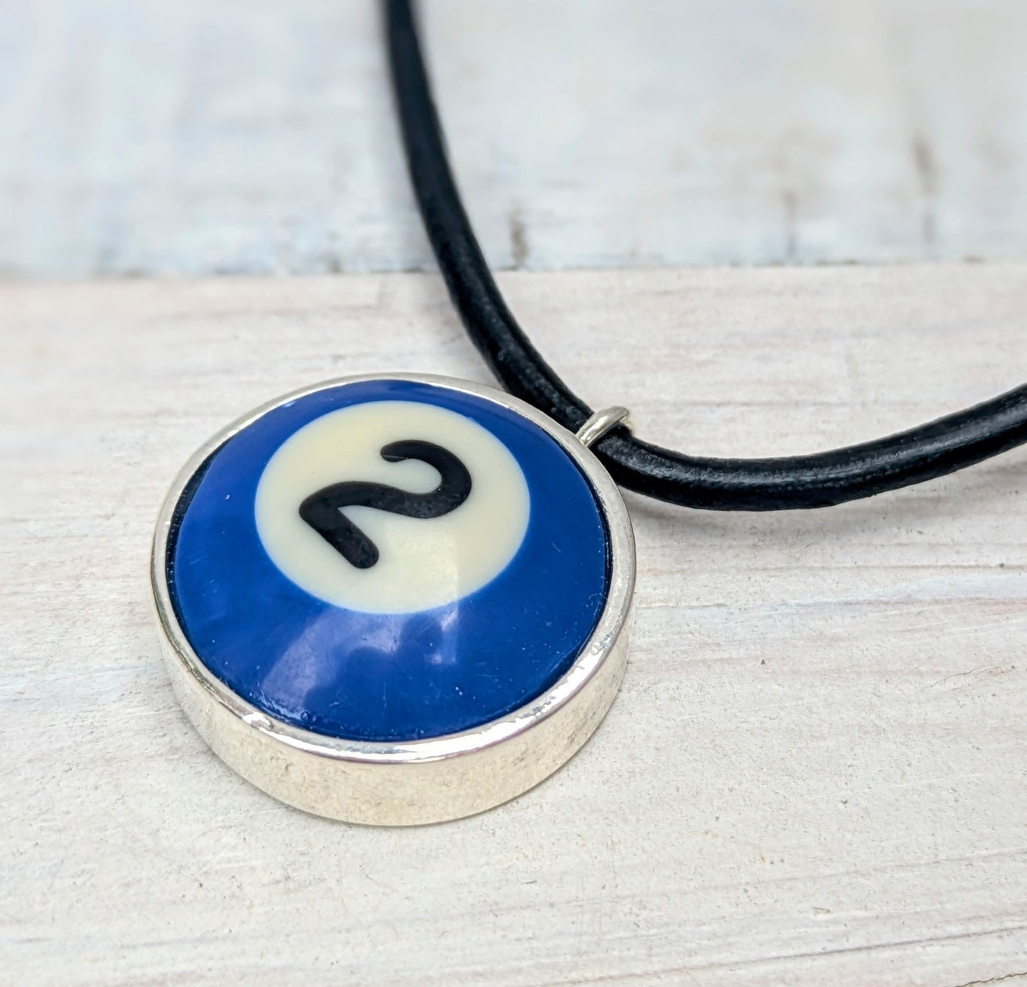 POOL BALL Pendant and Necklace Repurposed Jewelry Mens Ladies Fashion