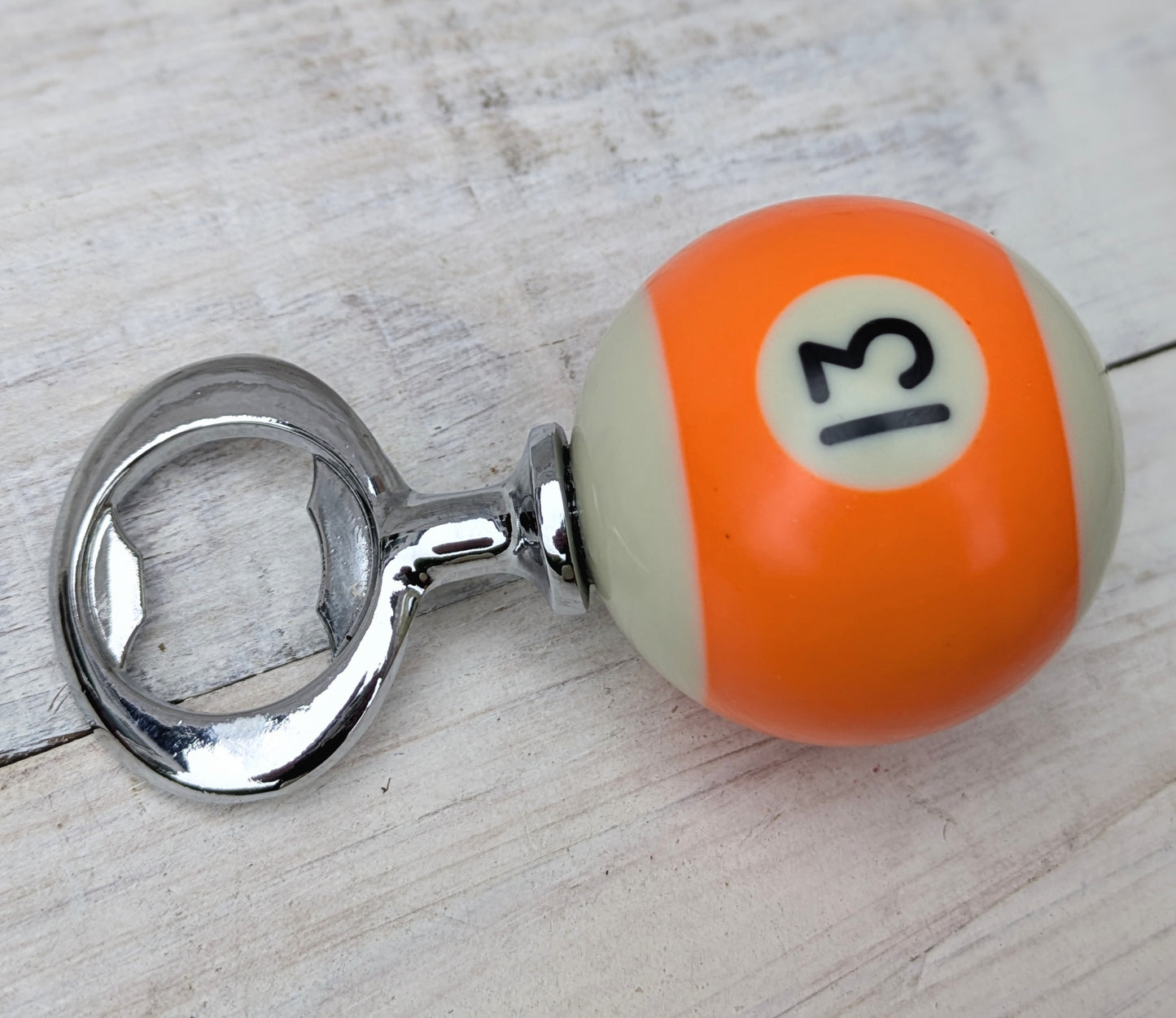 POOL BALL Beer Bottle Opener Repurposed Mancave Barware