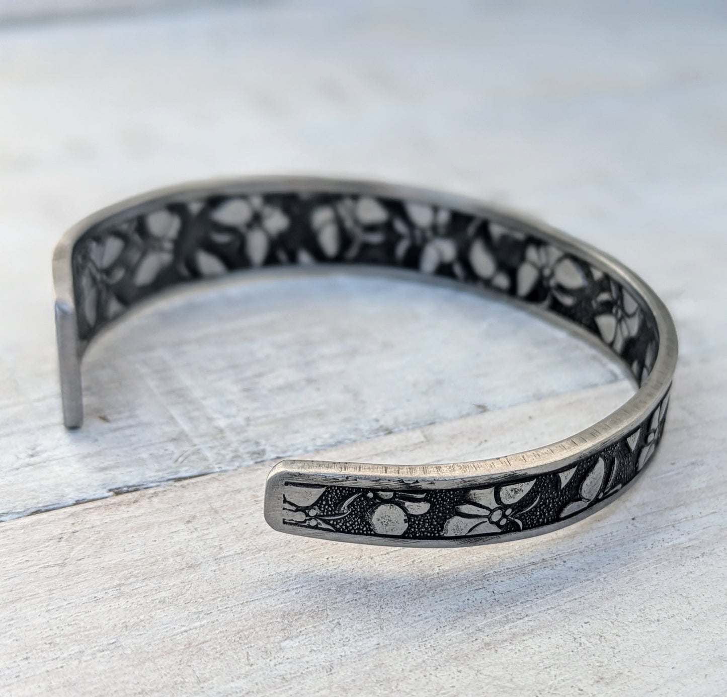 Stainless Steel Butterfly Cuff Bangle
