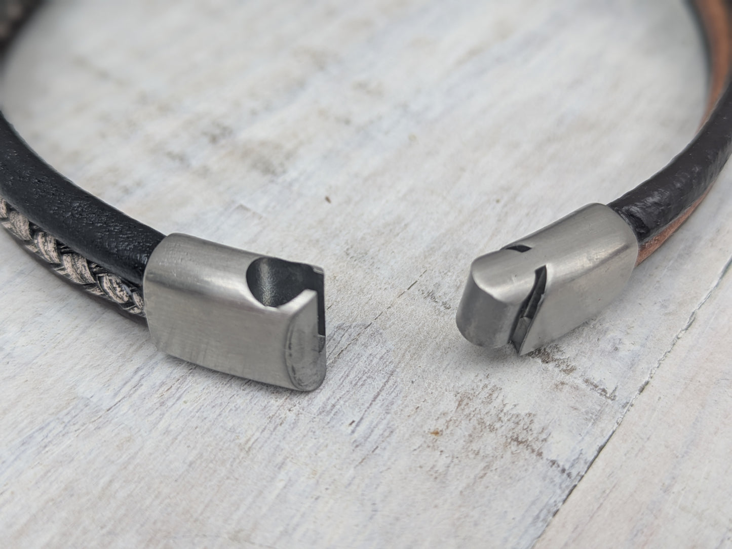 STARS and STRIPES Handmade Leather Bracelet