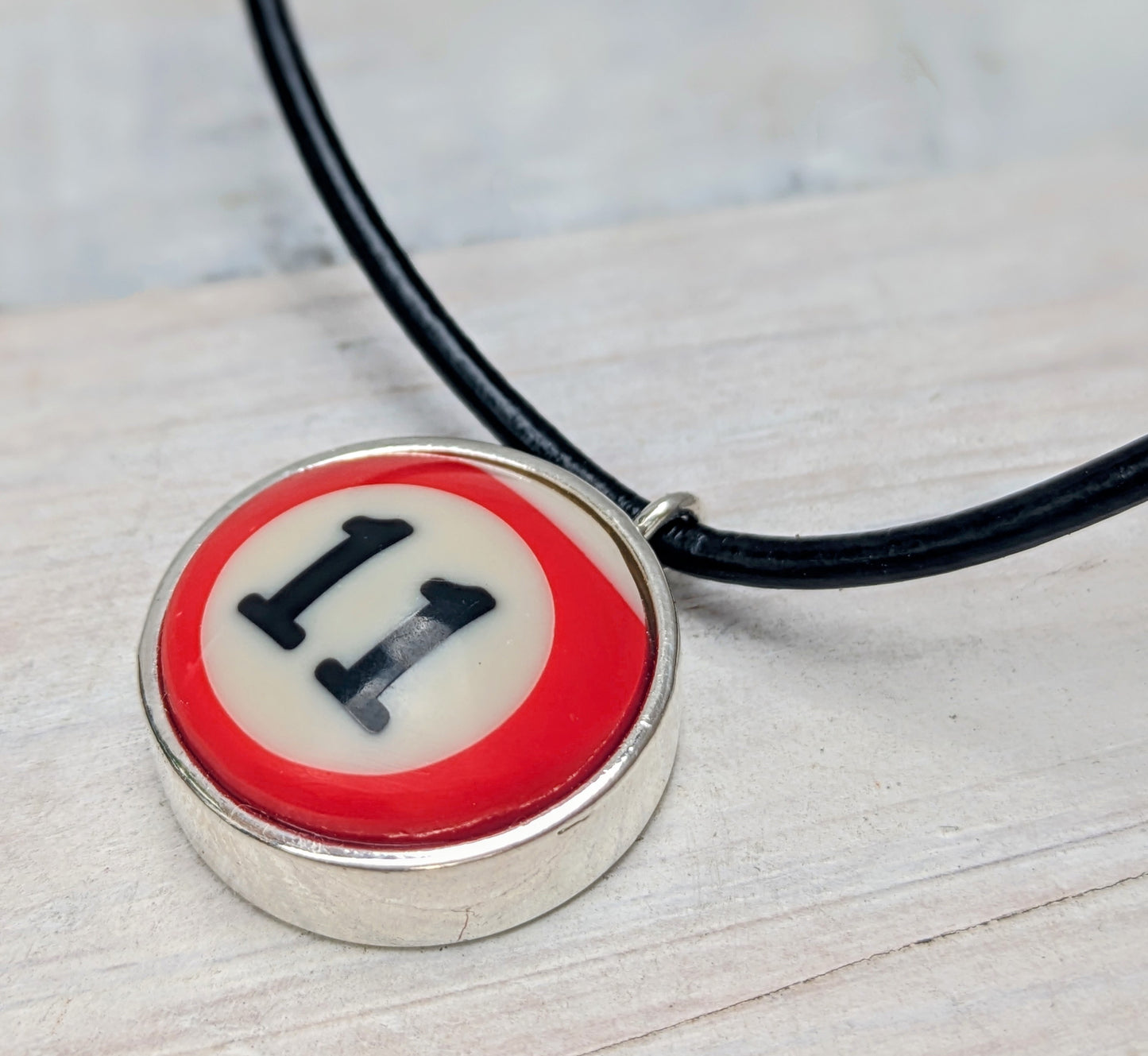POOL BALL Pendant and Necklace Repurposed Jewelry Mens Ladies Fashion