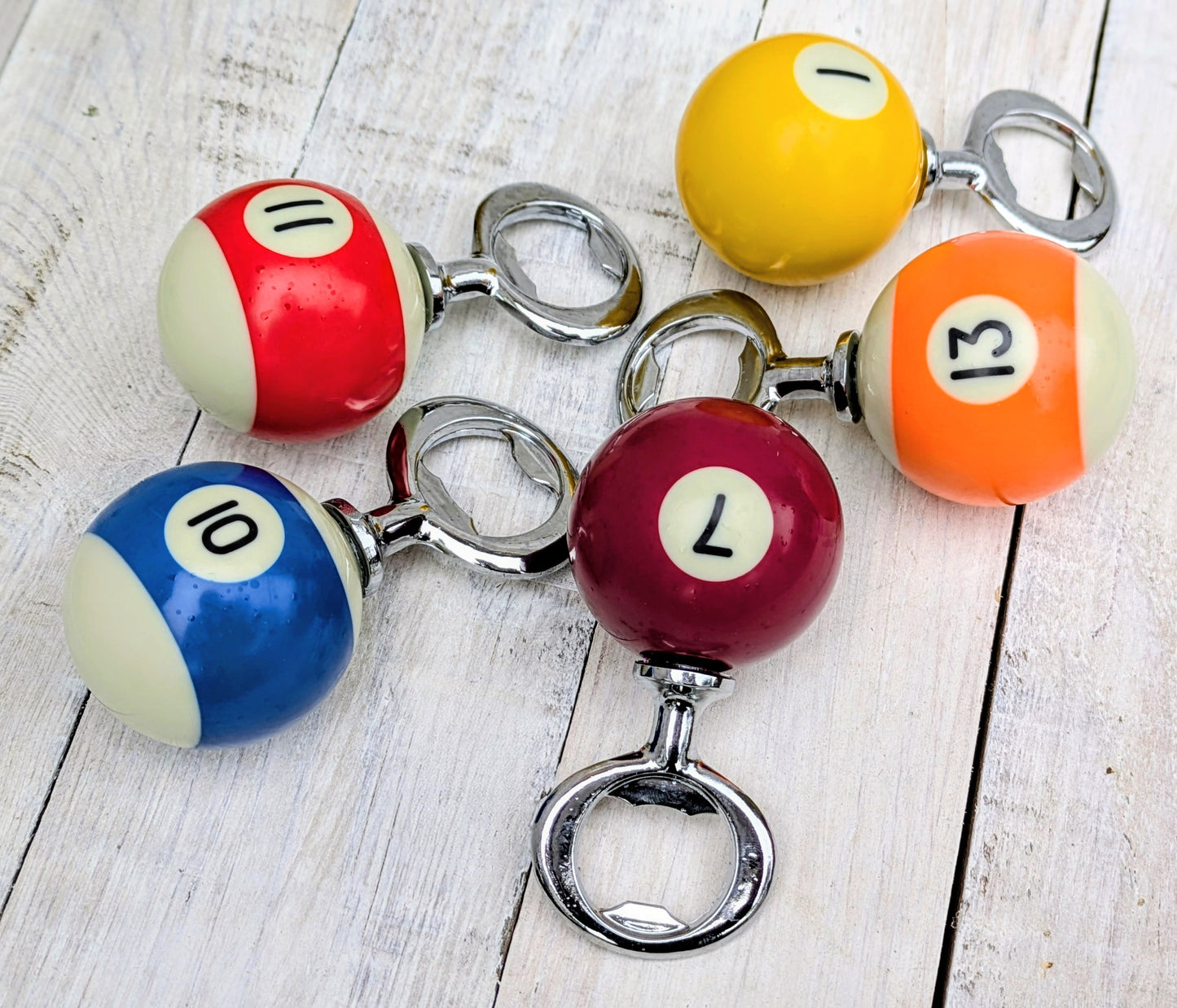 POOL BALL Beer Bottle Opener Repurposed Mancave Barware