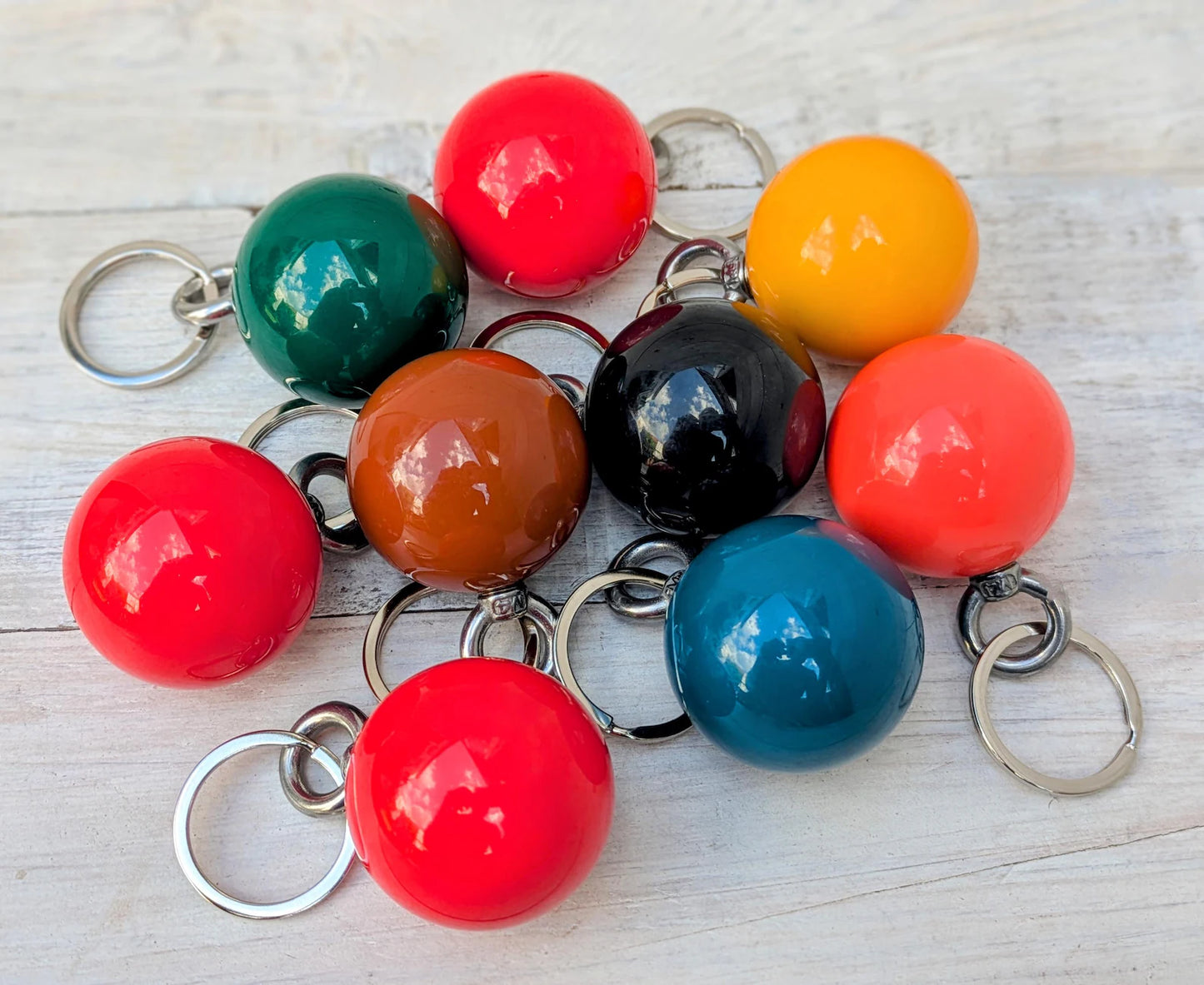 snooker ball key ring