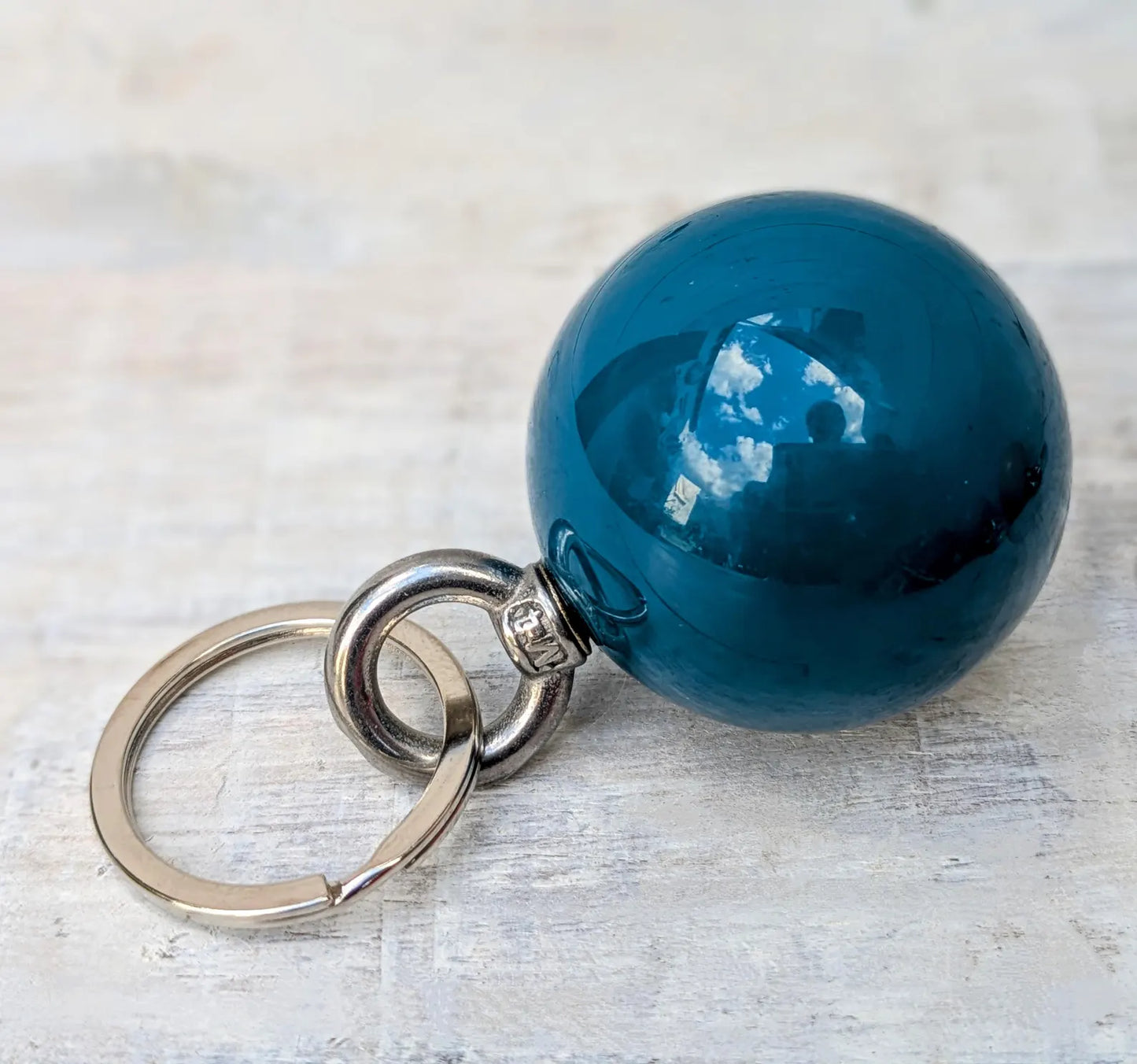 Mini SNOOKER BALL Keyring: Handmade Bag Charm