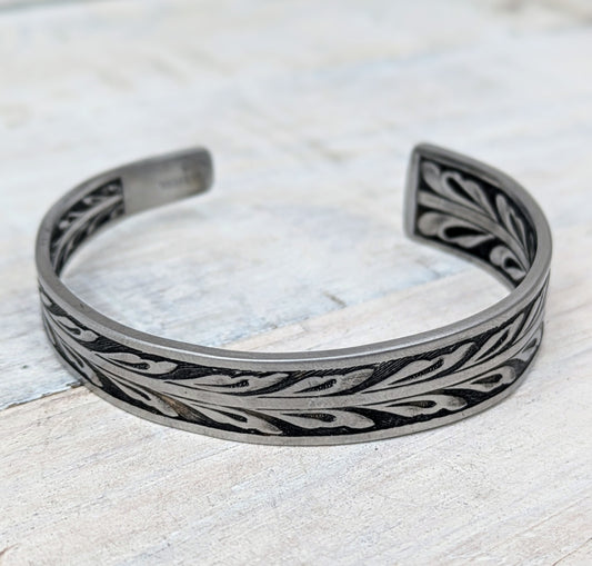 steel cuff bracelet