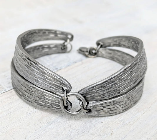 Stainless Steel Patterend Handmade Bracelet