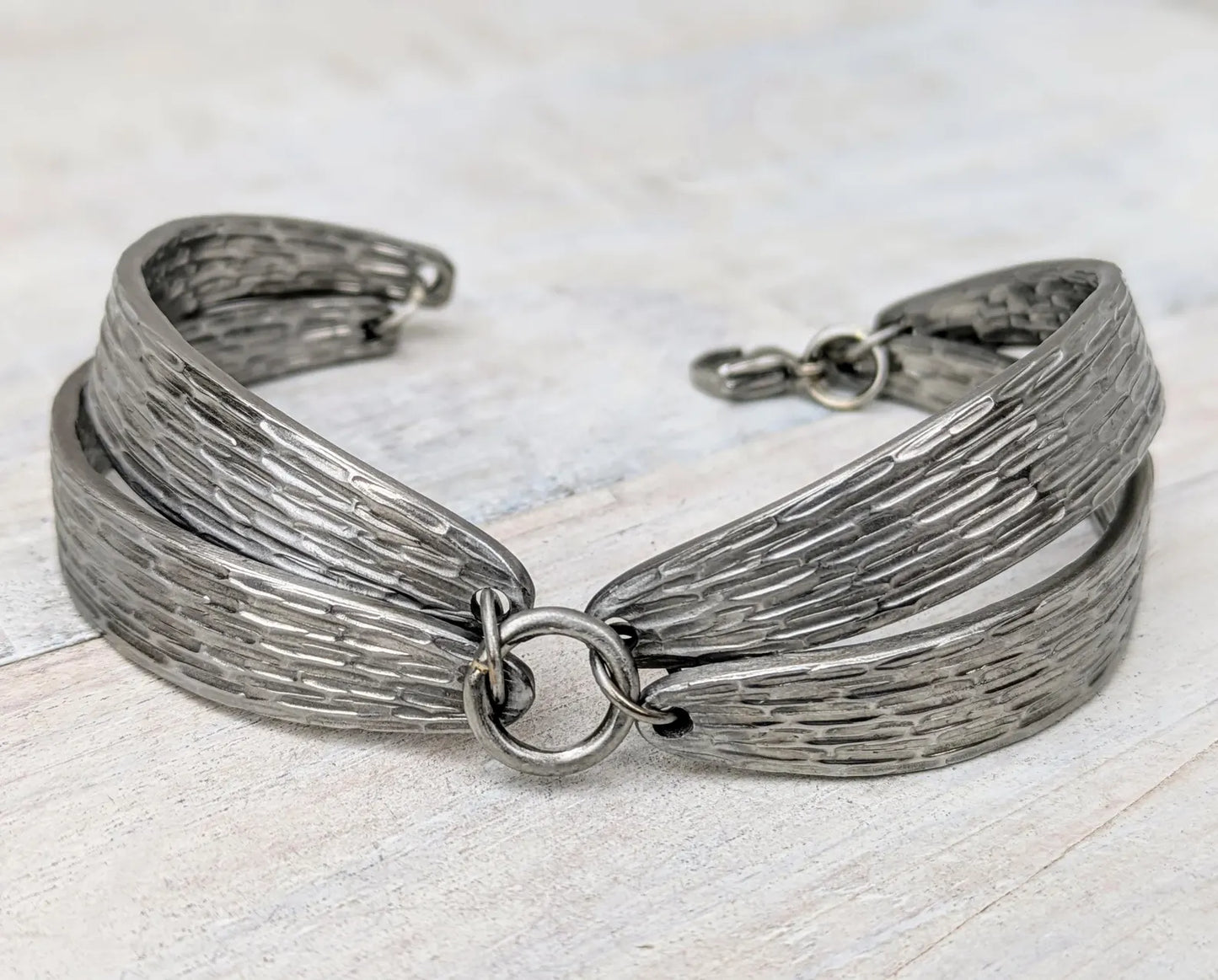 Stainless Steel Patterend Handmade Bracelet