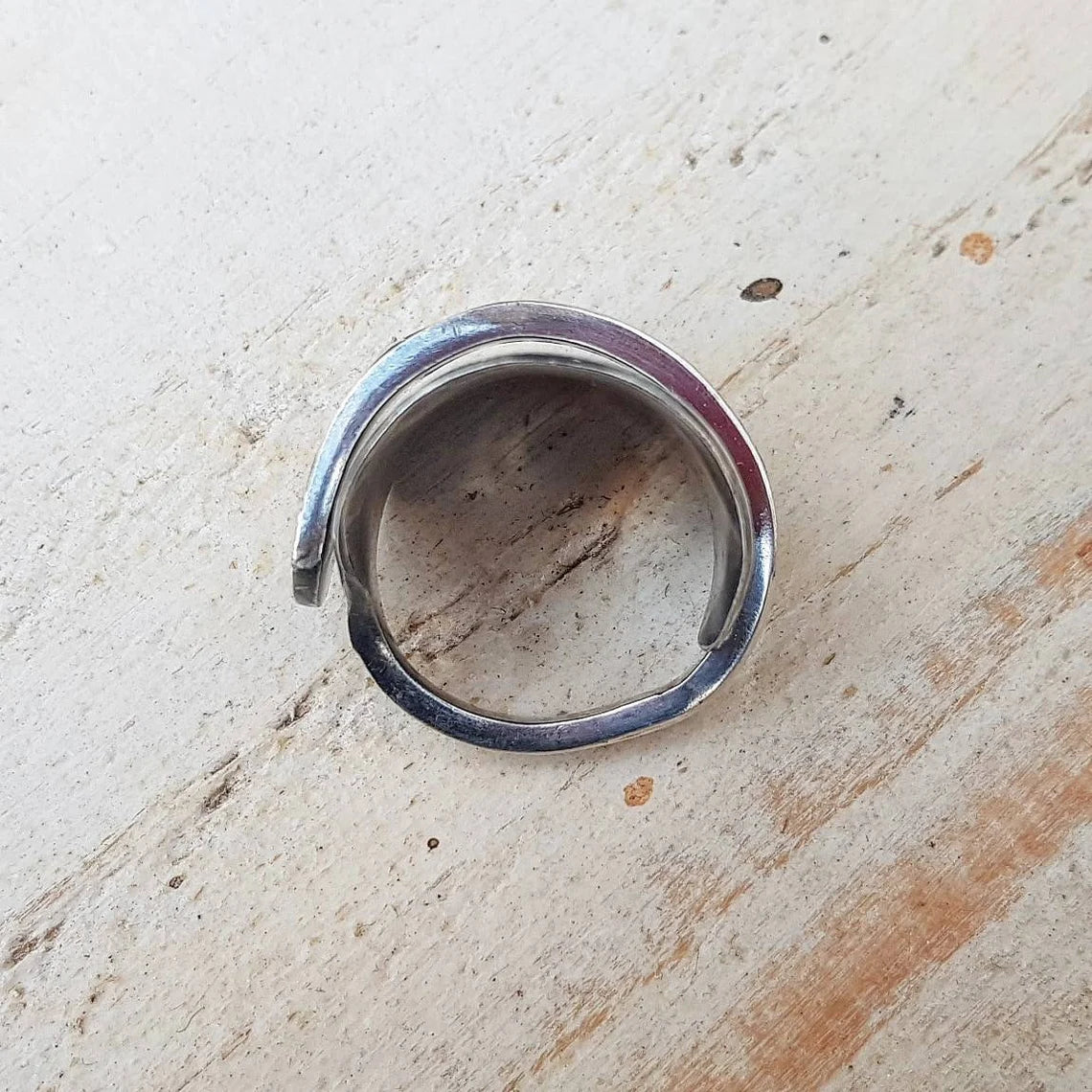 Vintage - Spoon Ring - Handmade Upcycled - Boho Floral Gothic Jewelry