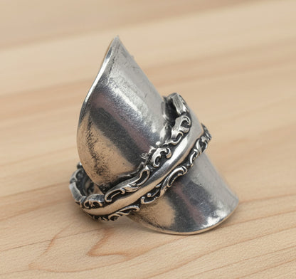 Sterling SILVER Sheffield 1911 Spoon Ring