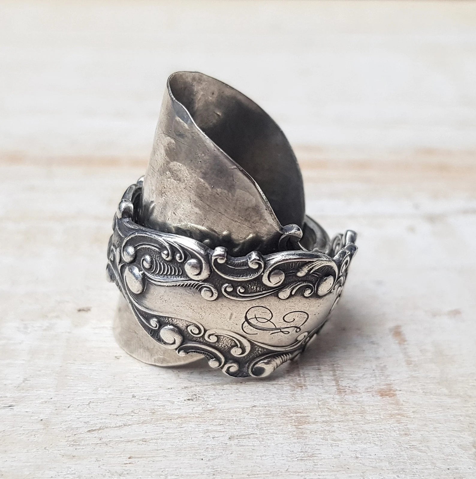 Victorian-Large-Sterling-Silver-Spoon-Ring