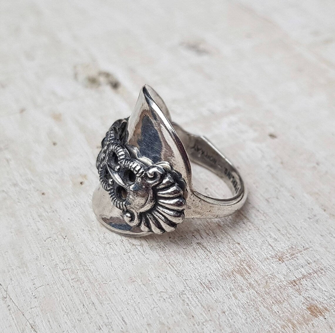 Norwegian-Vintage-Silver-Spoon-Ring