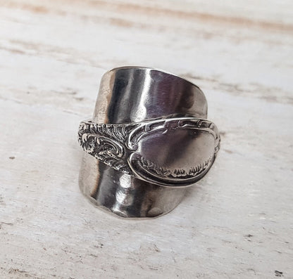 Vintage Spoon Ring - Men's / Ladies - Handmade Unisex Floral Jewelry
