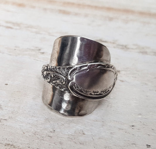 Vintage Spoon Ring - Men's / Ladies - Handmade Unisex Floral Jewelry