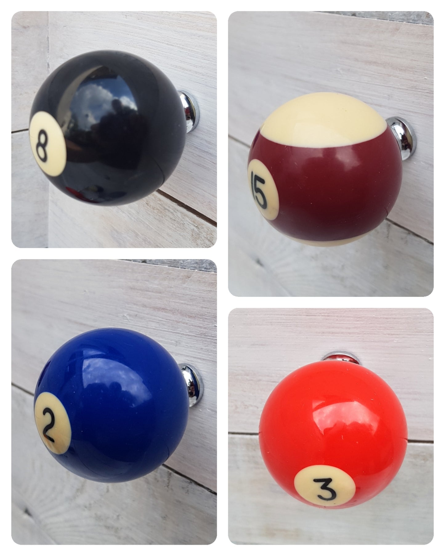 Vintage POOL BALL Drawer , Cupboard , Cabinet Door Knob / Pulls