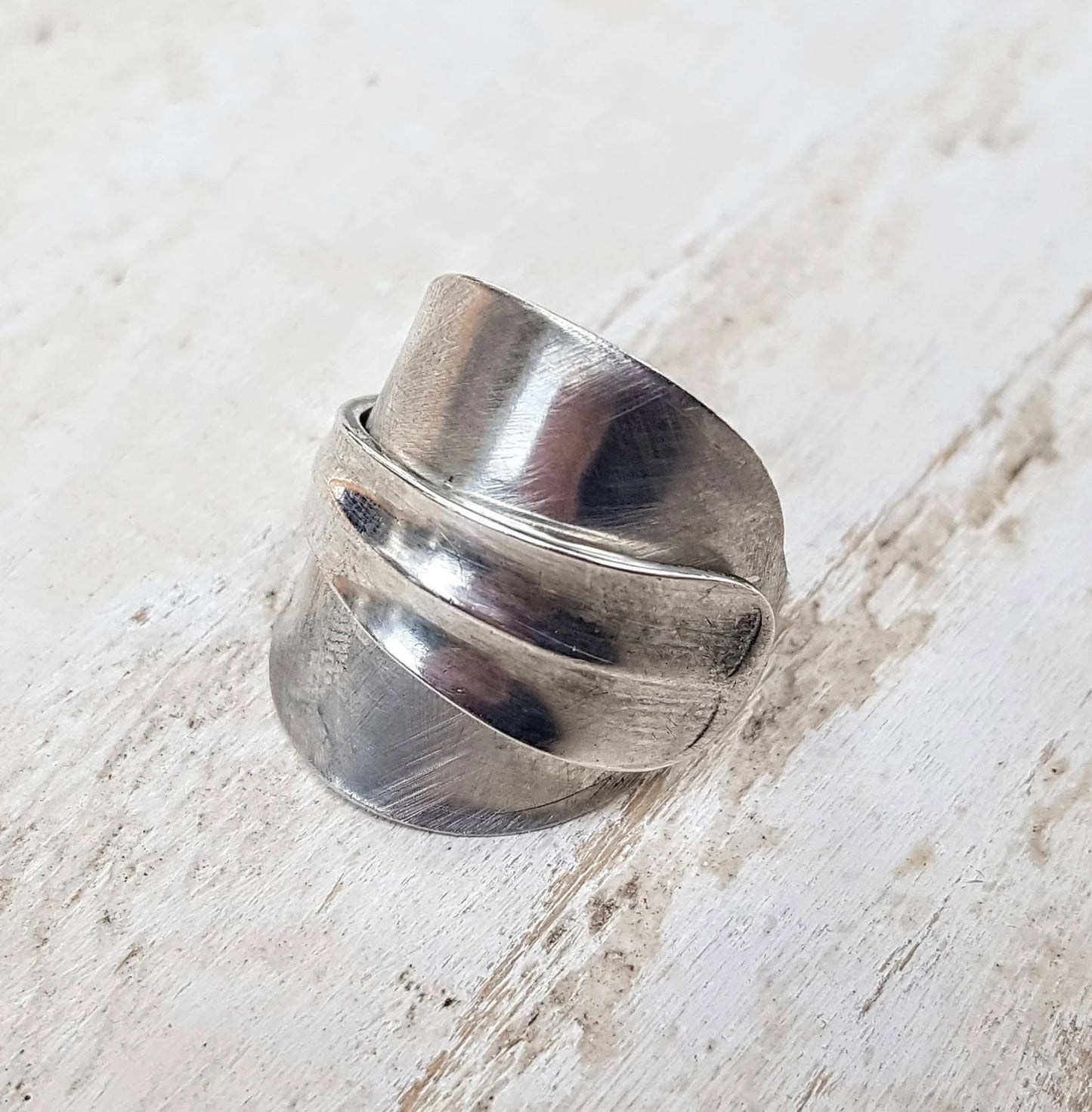 Sterling Silver Unisex - 1937 Vintage Spoon Ring