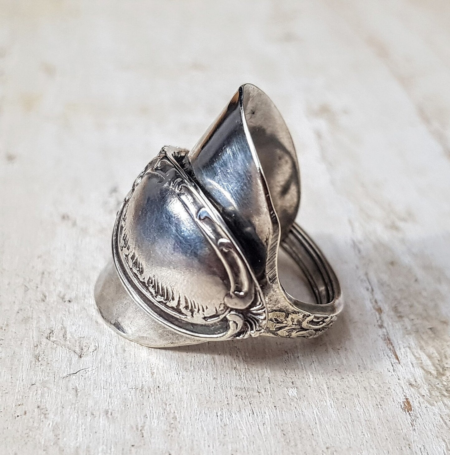 Vintage Spoon Ring - Men's / Ladies - Handmade Unisex Floral Jewelry