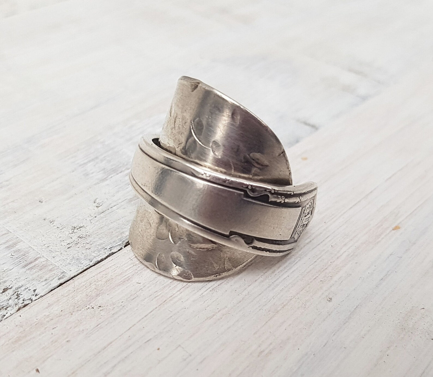 Vintage - 1937 Crown Spoon Ring - Upcycled Jewelry - Ladies / Men's - Handmade