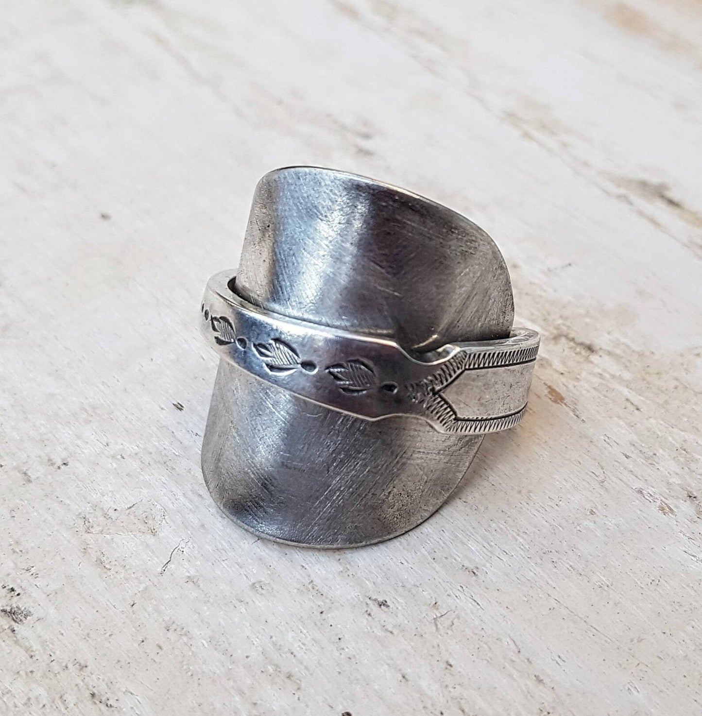 Vintage Spoon Ring Unisex Boho Style Jewelry