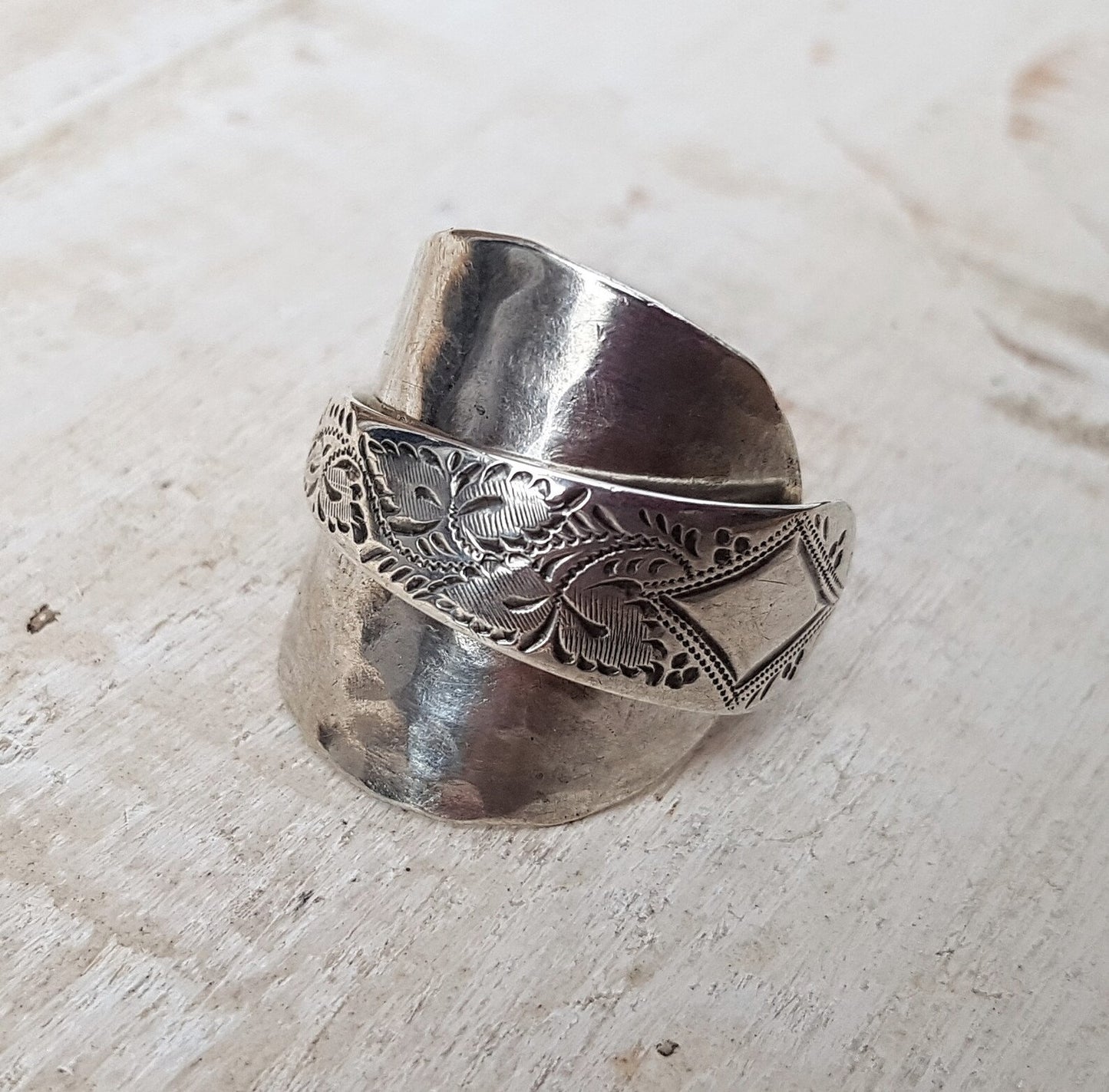 1953 Sheffield Sterling Silver - Spoon Ring