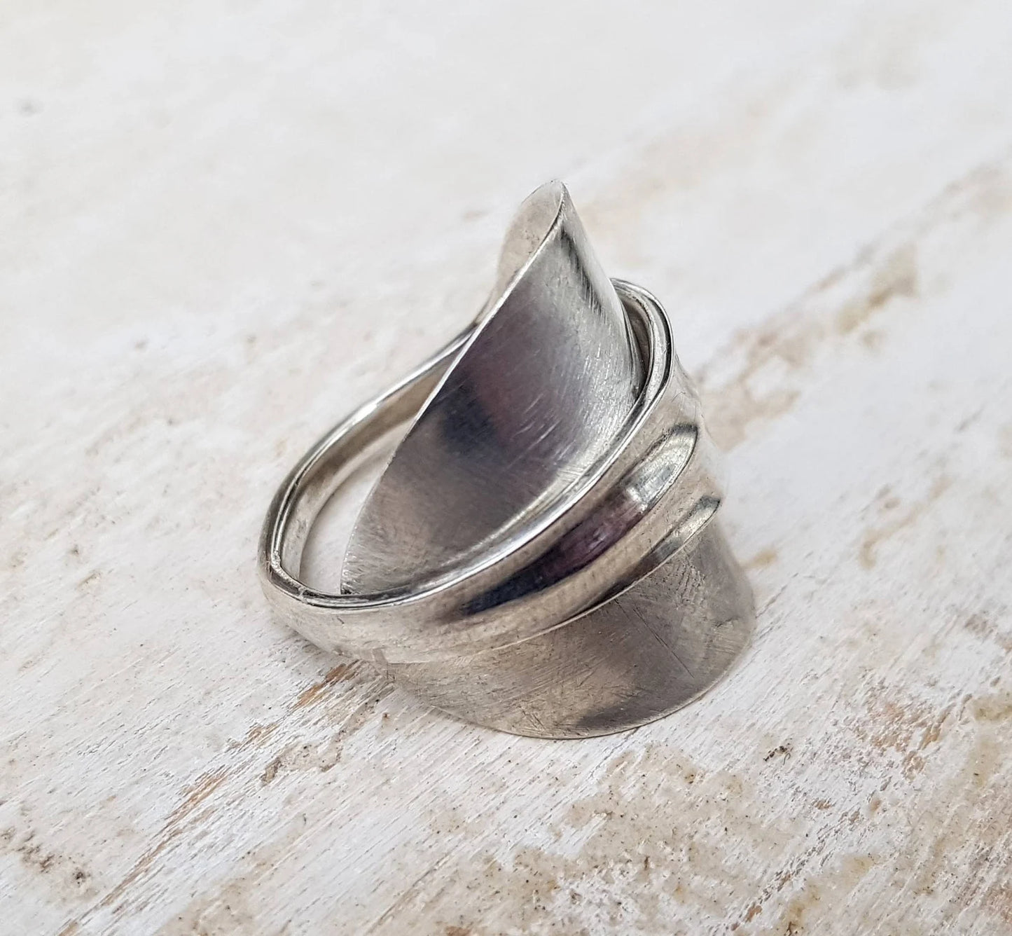 Sterling Silver Unisex - 1937 Vintage Spoon Ring