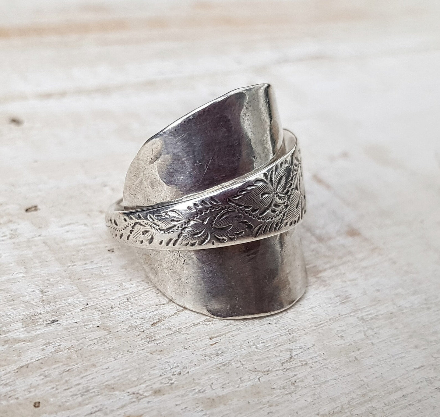 1953 Sheffield Sterling Silver - Spoon Ring