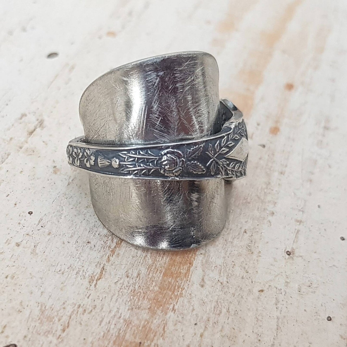 Vintage Crown Spoon Ring - Upcycled Jewelry - Ladies Men's