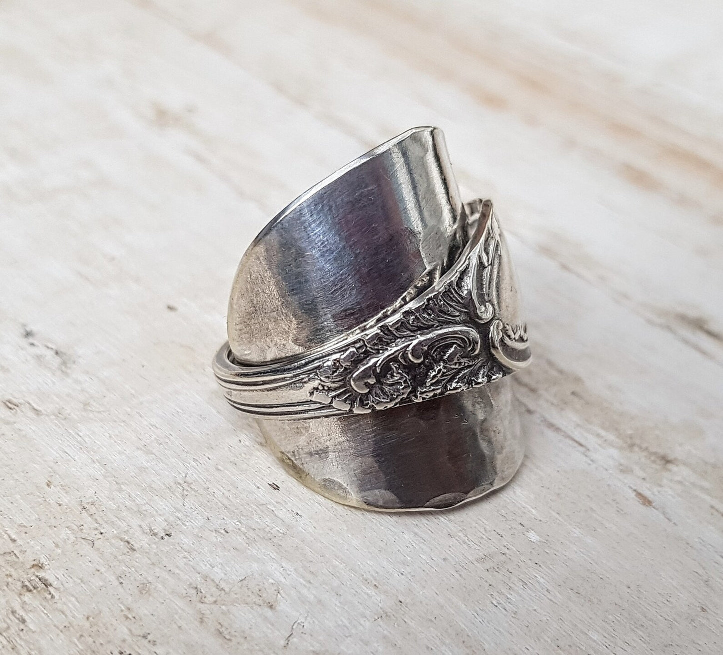 Vintage Spoon Ring - Men's / Ladies - Handmade Unisex Floral Jewelry