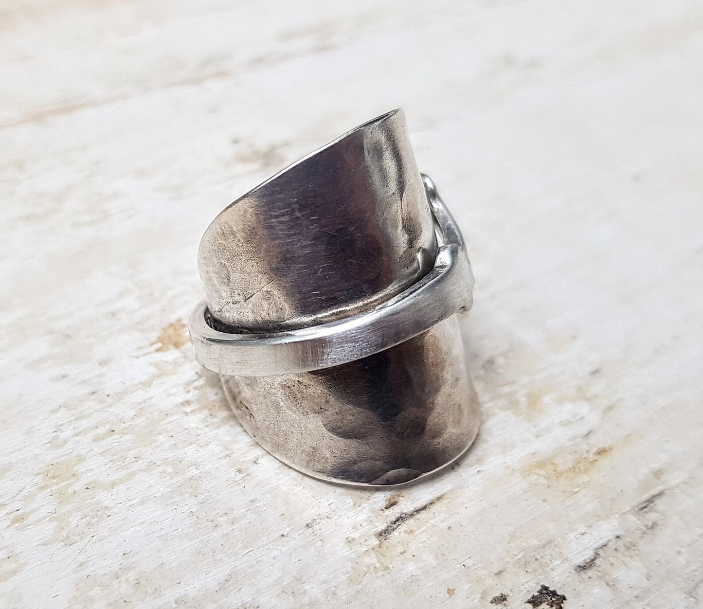 Vintage - Spoon Ring - Handmade - Upcycled - Mens - Ladies Boho Floral Jewelry