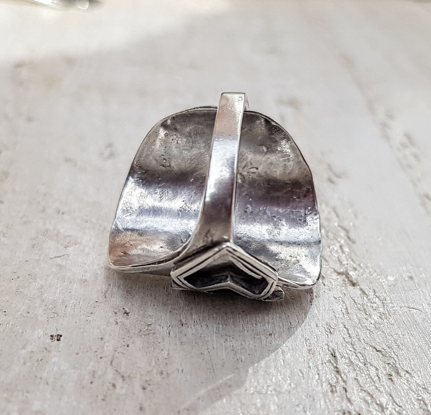 Vintage Art Deco Upcycled Spoon Ring - Men's / Ladies