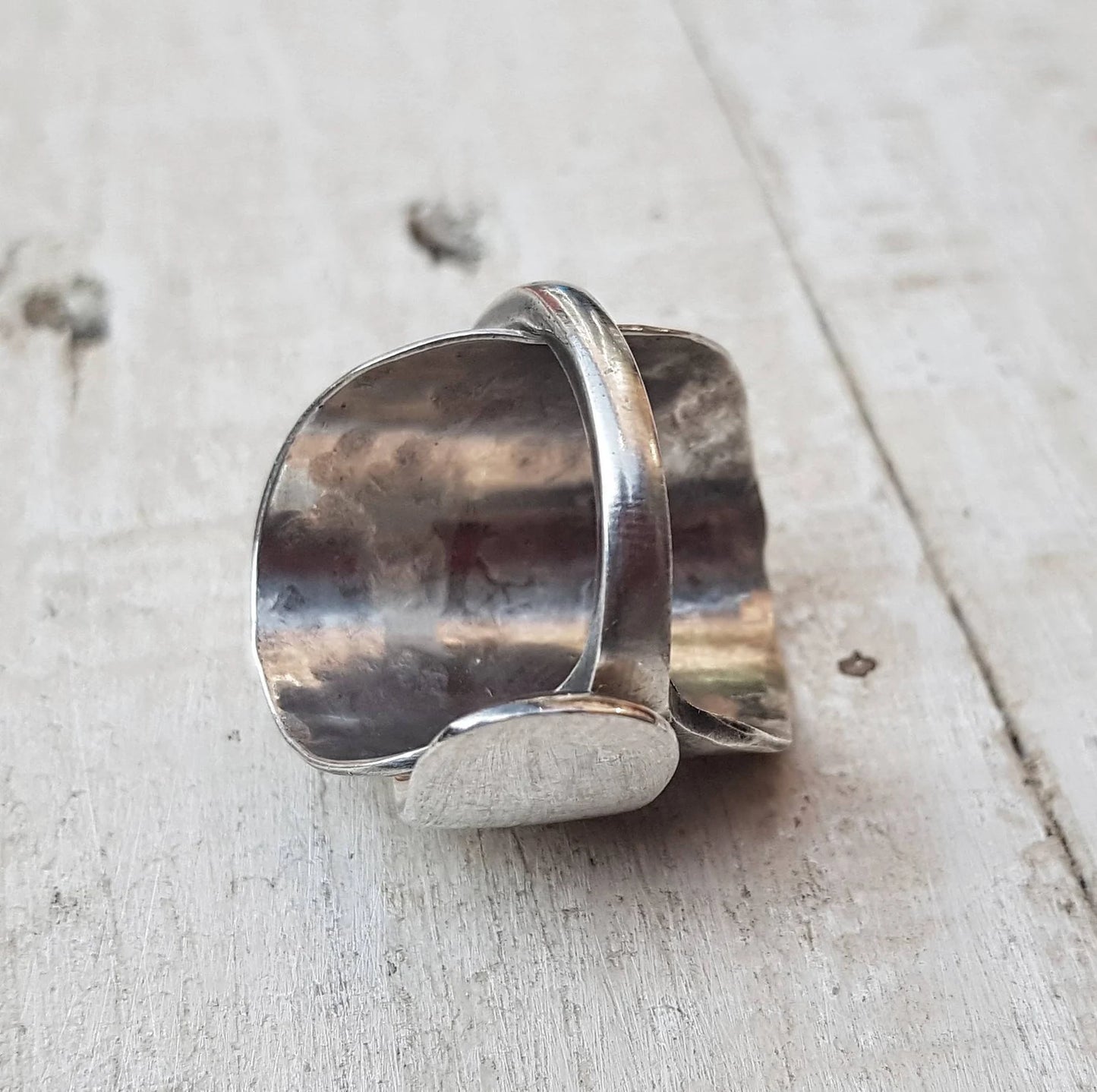 Sterling Silver Unisex - 1968 Sheffield Vintage Spoon Ring