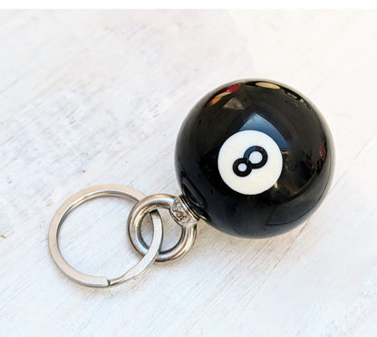 8 Ball Key Chain Bag Charm Billiard Ball