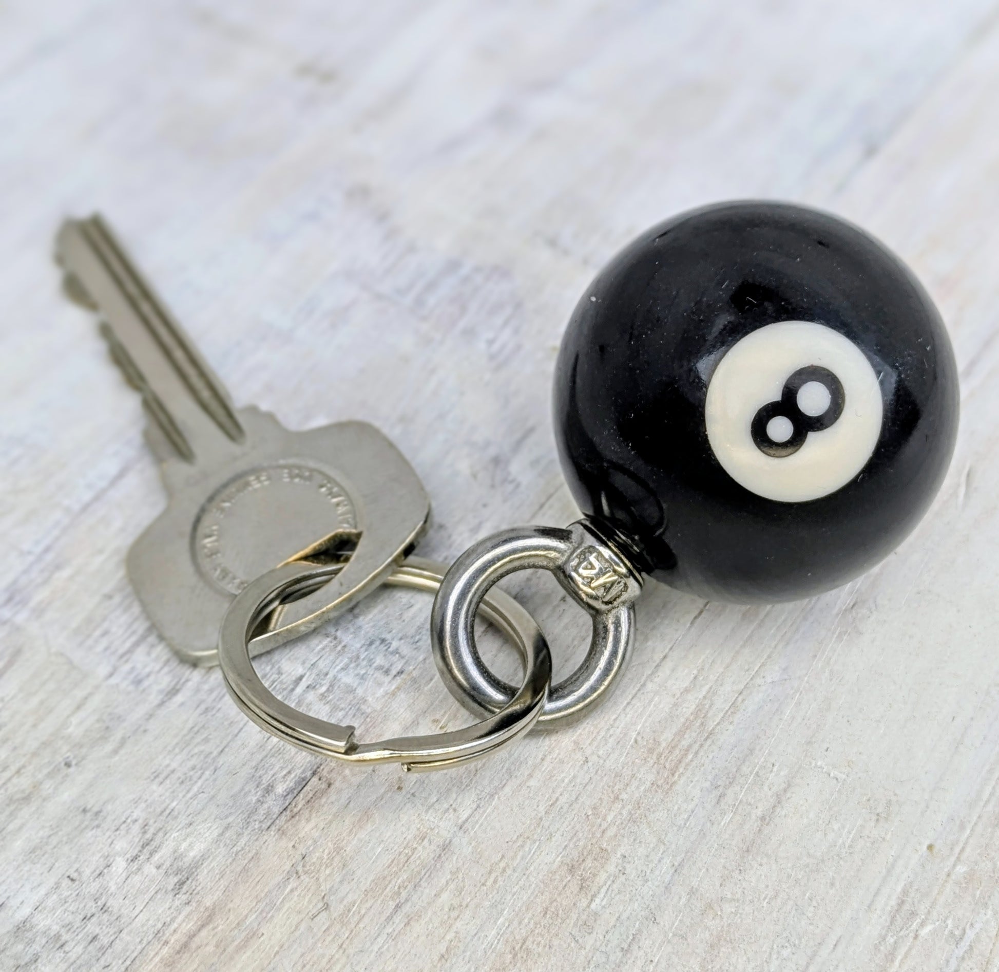 Pool Ball Eight Ball Bag Charm