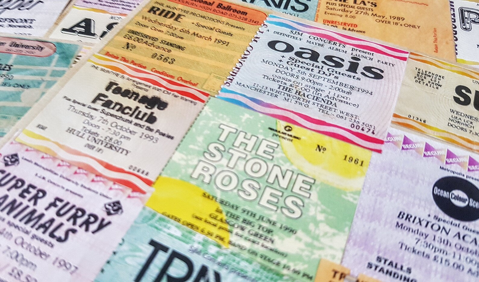 britpop bands concert poster