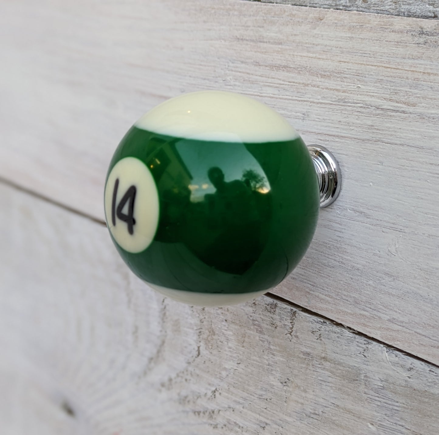 repurposed pool ball drawer cabinet furniture knob pull