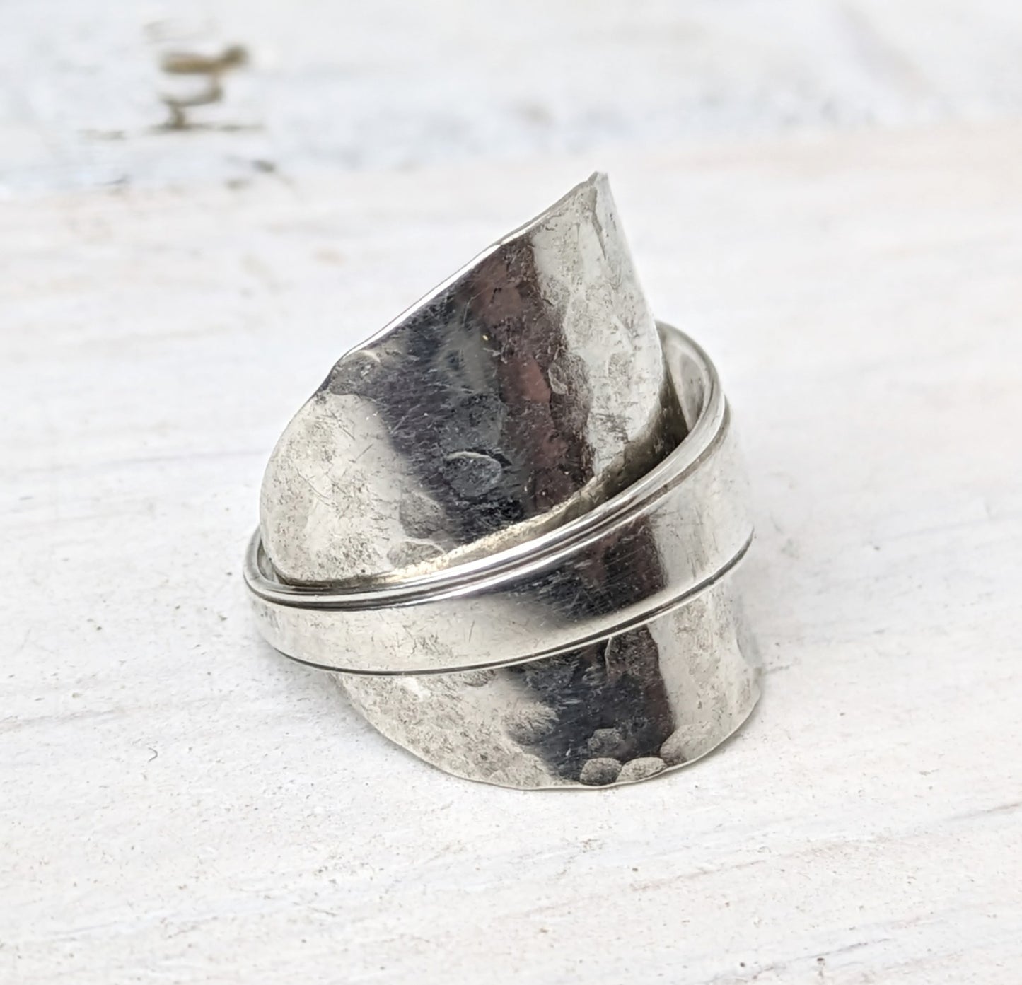 Sterling SILVER Birmingham 1958 Spoon Ring