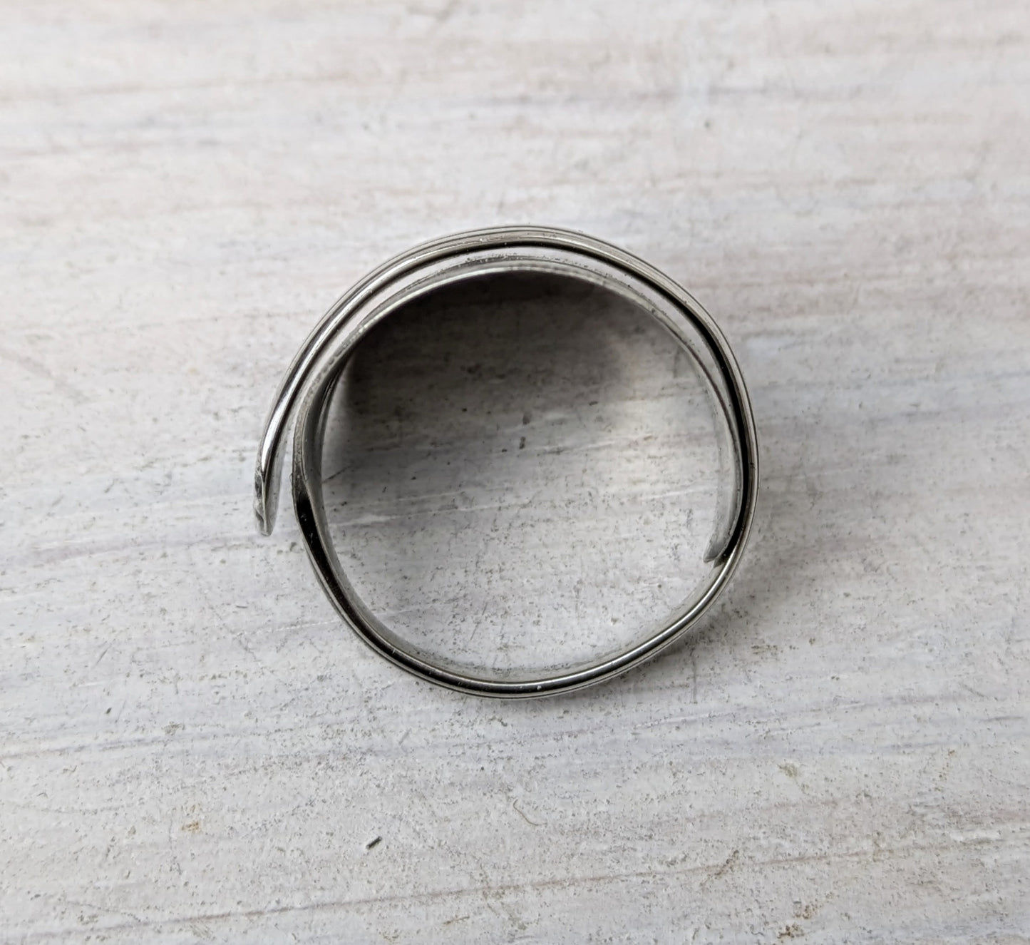 Sterling SILVER Birmingham 1958 Spoon Ring