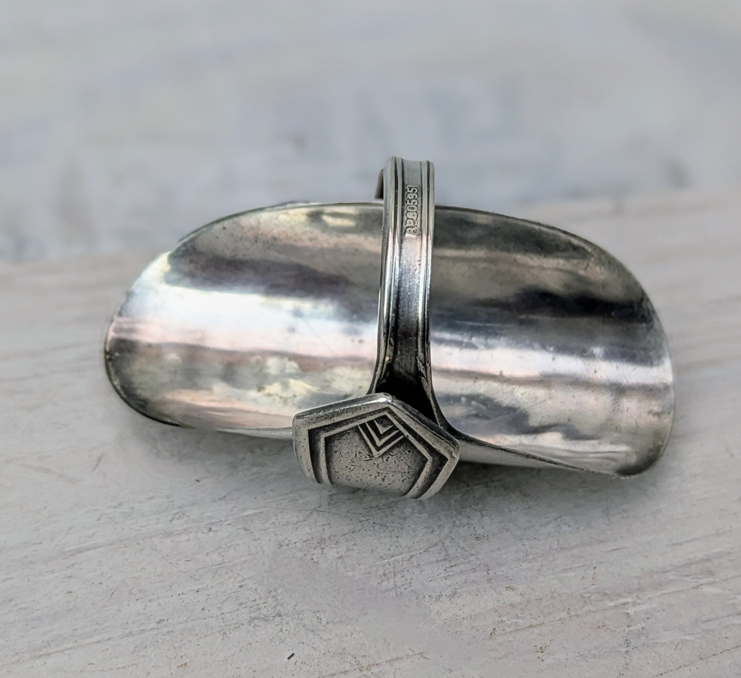 1936 Sterling Silver Baby Spoon Ring