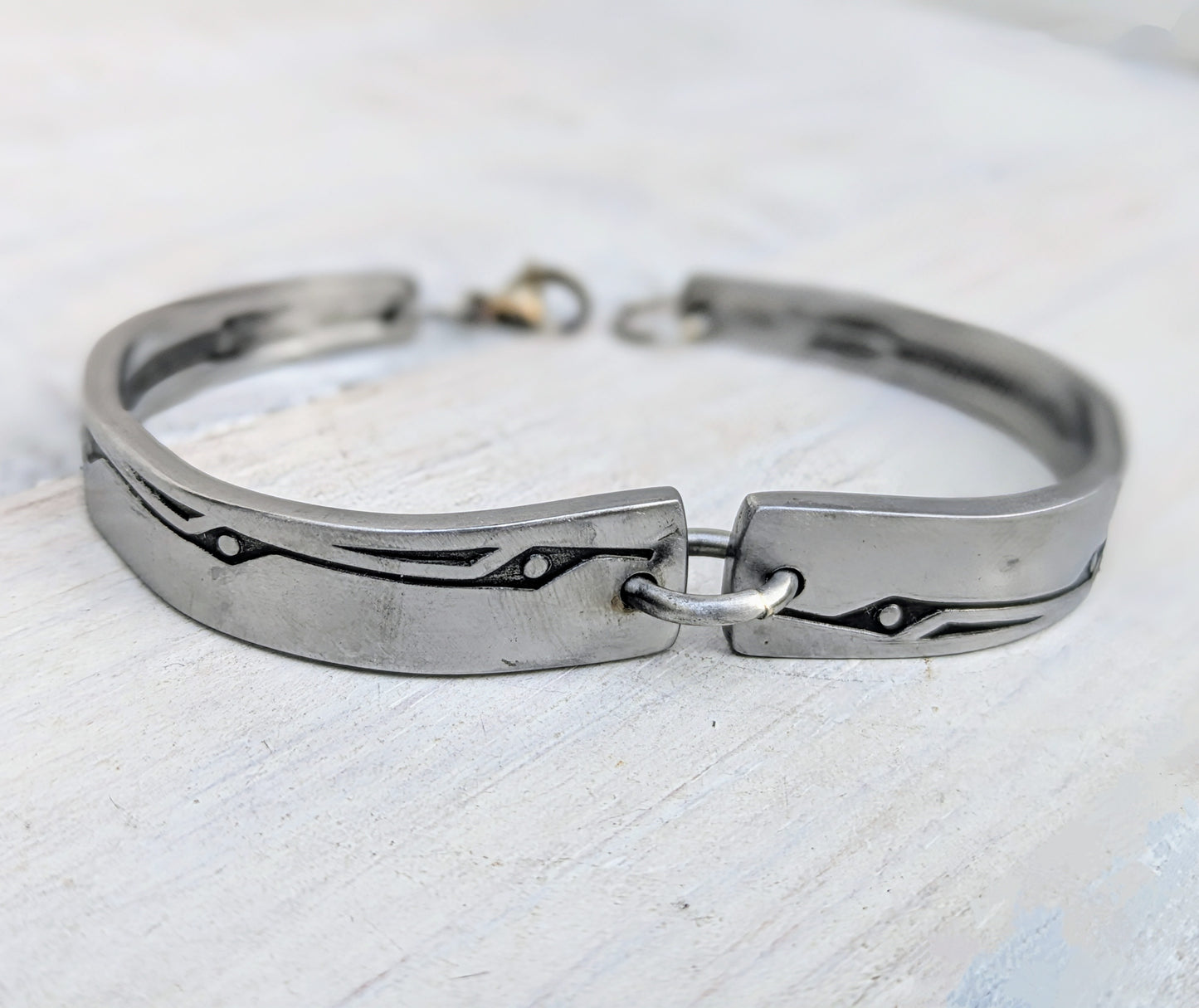 Stainless Steel Unisex Handmade Floral Bracelet