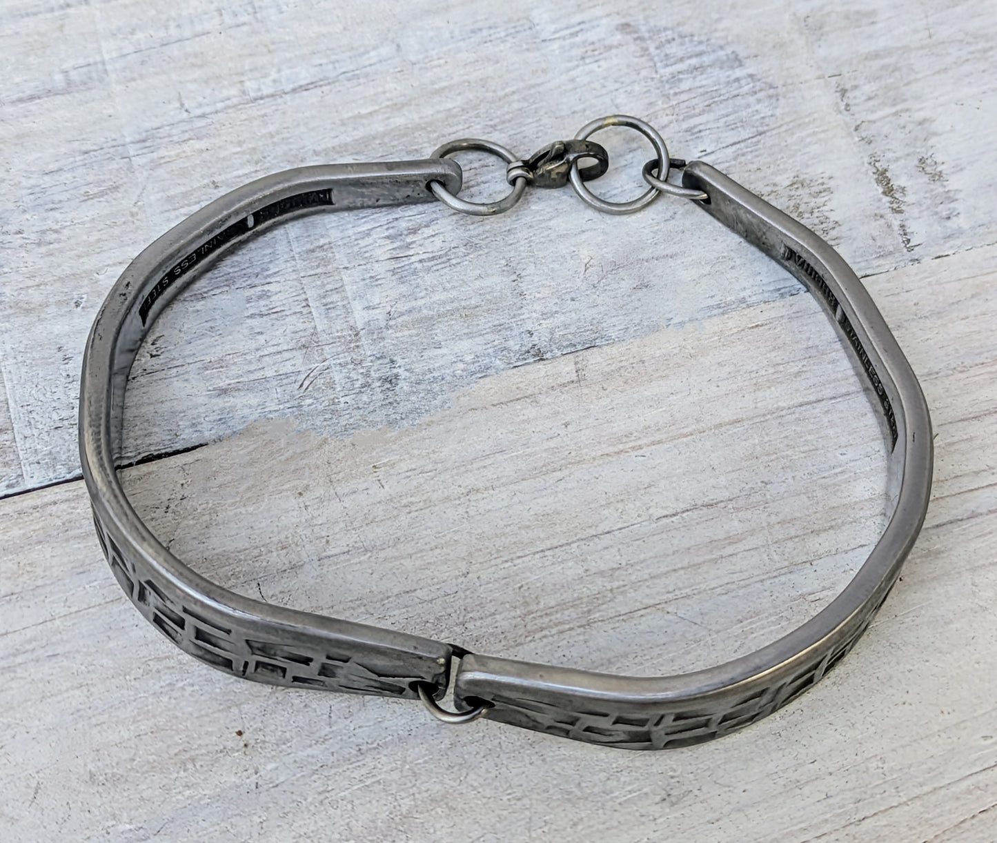 Stainless Steel Unisex Handmade Mosaic Pattern Bracelet