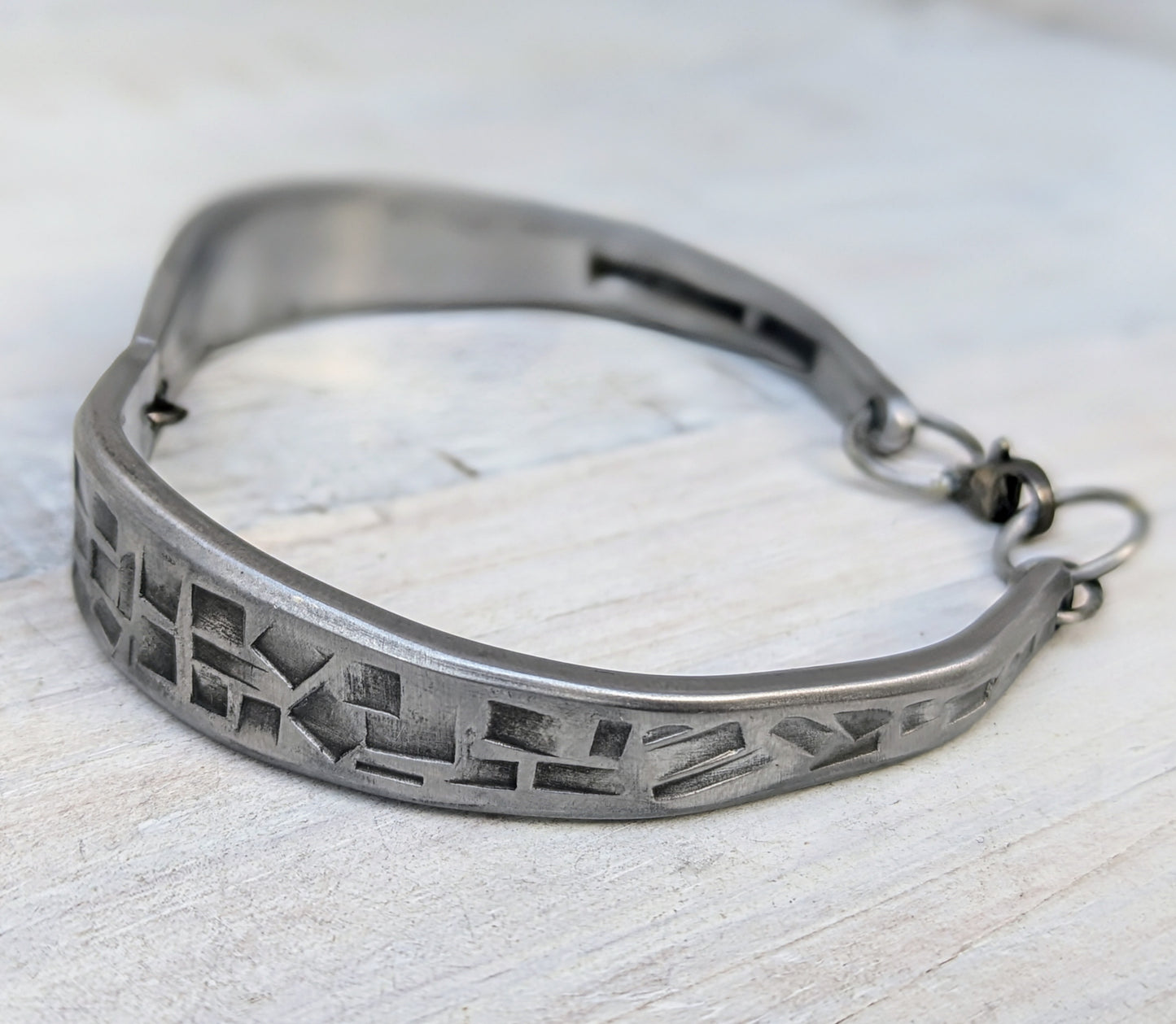 Stainless Steel Unisex Handmade Mosaic Pattern Bracelet