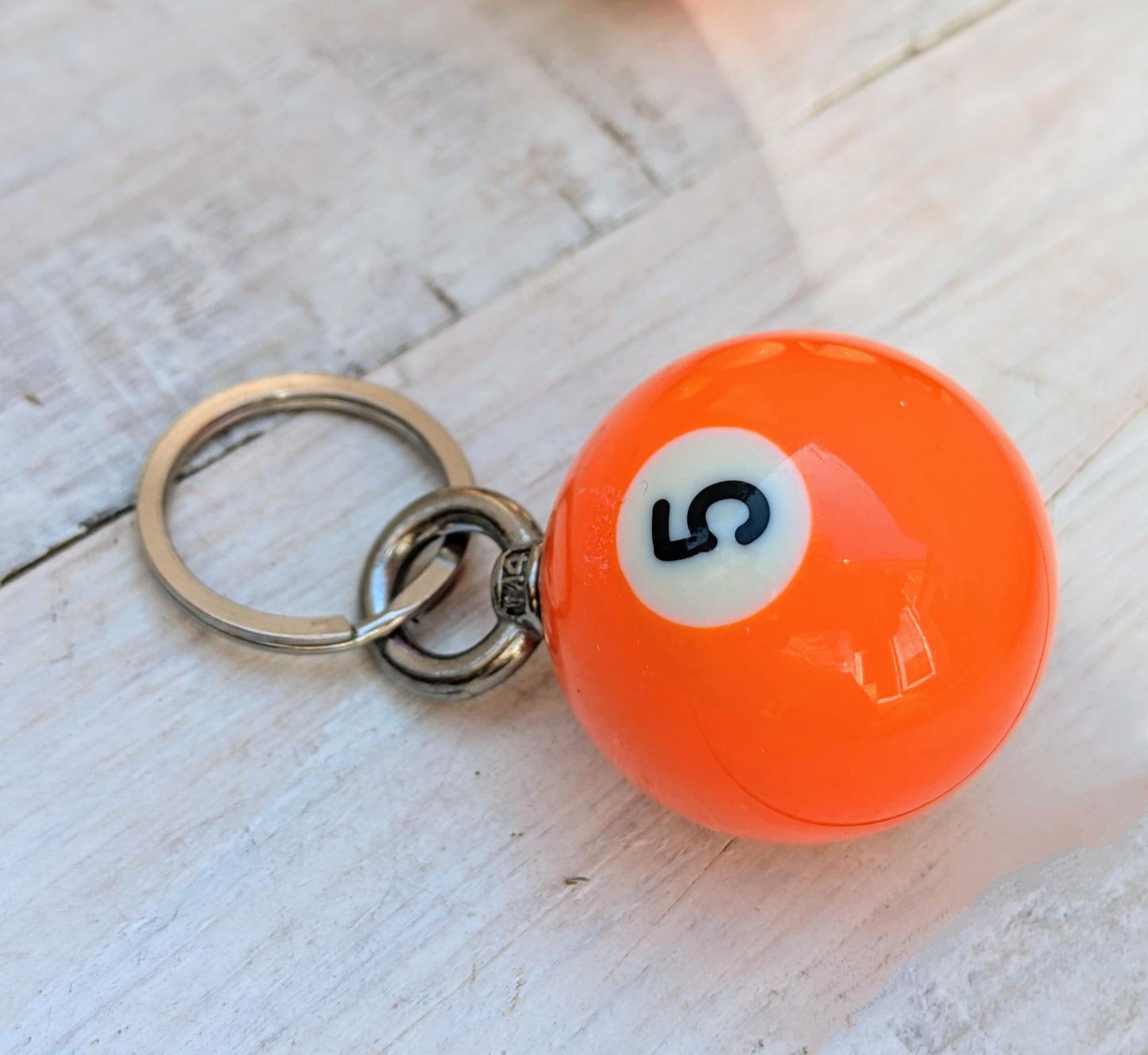 Mini POOL BALL Key Ring Bag Charm - 3 Different Sizes Available