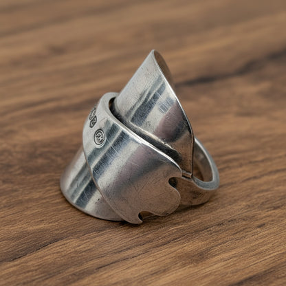 1967 Sheffield Sterling Silver Spoon Ring