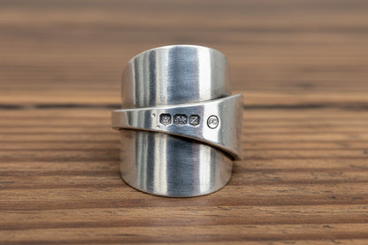 1967 Sheffield Sterling Silver Spoon Ring