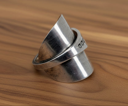 1967 Sheffield Sterling Silver Spoon Ring